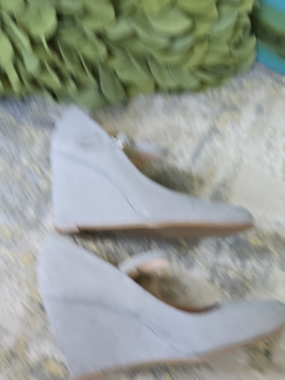 Coutgo Mary Jane Pumps Ankle Strap High Heel Round Toe Wedge Shoes Size 7 - Picture 5 of 11